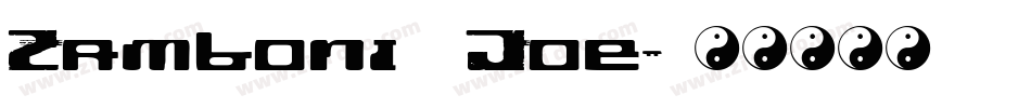 Zamboni Joe字体转换
